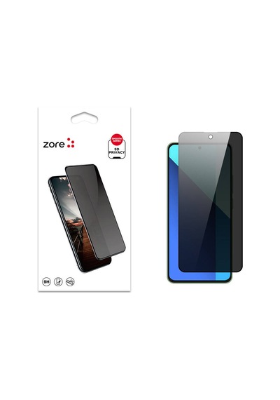 Zore Xiaomi Redmi Note 13 4g New 5d Privacy Temperli Ekran Koruyucu