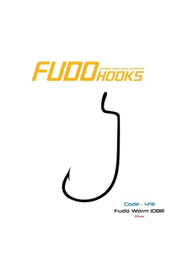 Fudo 4911 Fudo Worm 108R Black Nikel İğne