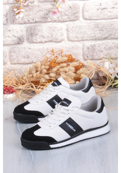 M.p 252 6103 Rahat Sneaker Erkek Ayakkabı Beyaz - Siyah