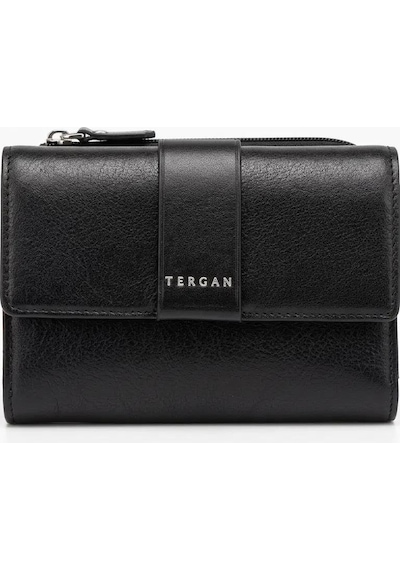 Tergan S1cb00005813 Hakiki Deri Kadın Cüzdan Siyah