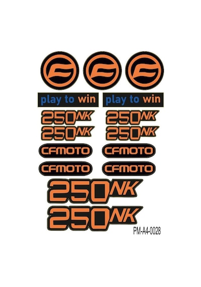 250 Nk Uyumlu A4 Çoklu Sticker Seti 02 Diğer