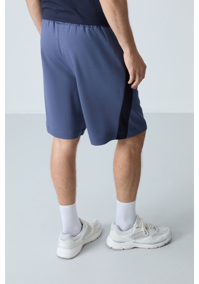 Air Jones Tommy Life Petrol Pamuklu Kalın Yumuşak Dokulu Standart Fit Basic Erkek Şort - 81280 Petrol