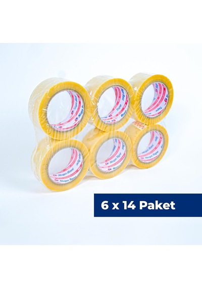 45 Mm X 100 Mt Şeffaf Koli Bandı Hotmelt Red 84 Adet