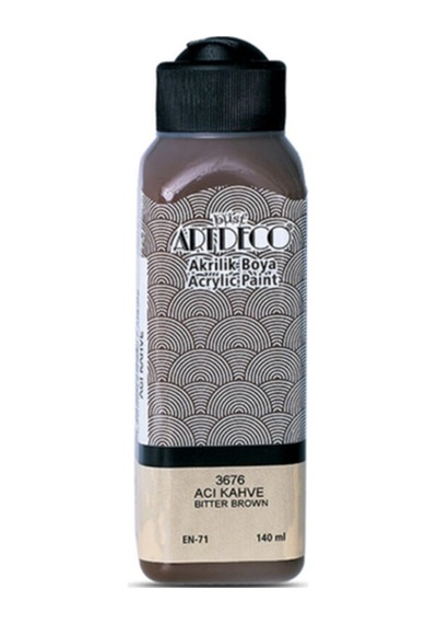 Lisans Artdeco Akrilik Boya 140 Ml Acı Kahve Açık Kahve