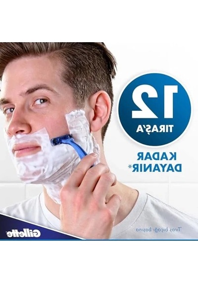 12'li Gillette Blue3 Plus Comfort Tıraş Bıçağı, Rahat Kullanım