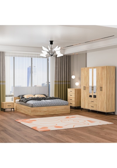 Garaj Home Doğa Yatak Odası Takımı - Meşe