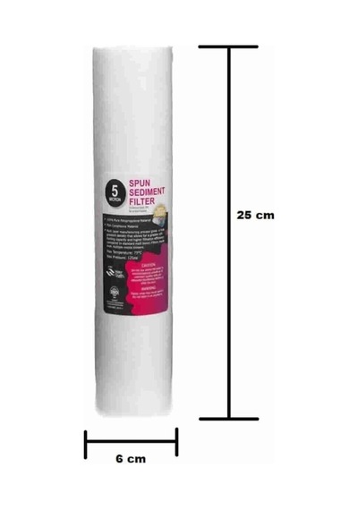 Su Arıtma Cihazı 5 Mikron Sediment Spun Filtre 10 Adet Diğer