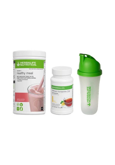 Herbalife Ekonomik Paket - 14 Shaker Hediyeli 1 Ahududu Shake + Limon 50 Gr Çay Tsi0135
