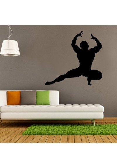 Body Gym Folyo Sticker Derstv1088 100cm Uzunluk Siyah