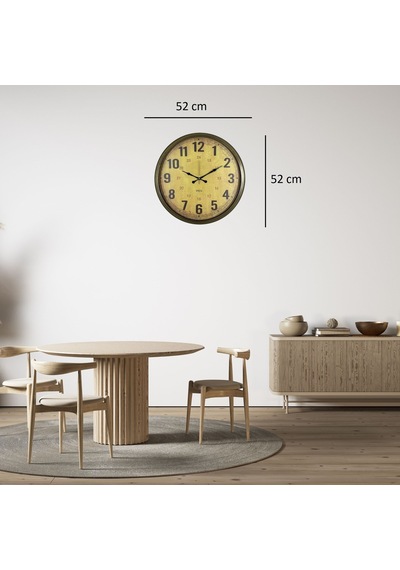 Vintage Heritage 52 X 52 Cm Duvar Saati Renkli