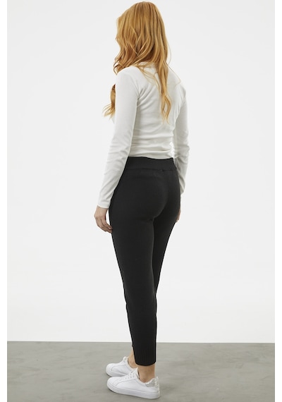 Sementa Jogger Rahat Kalıp Triko Pantolon - Siyah 001