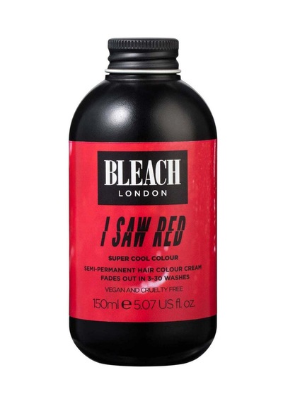 Bleach London I Saw Red Super Cool Colour 150 Ml Vegan, Geçici Kırmızı Saç Rengi
