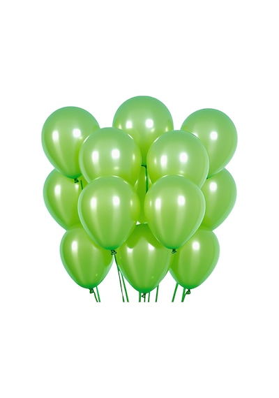 20 Adet 12 İnç 30 Cm Metalik Açık Yeşil Balon Doğum Günü Süsleme Açık Yeşil