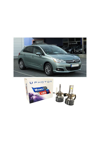 Citroen C4 Led Xenon Uzun Far Ampulü H1 Mono Yeni Seri Beyaz 2004-2012