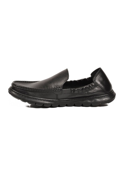 Voyager Siyah Erkek Hakiki Deri Smart Casual Loafer Ayakkabı Hafızalı Rahat Taban Sensitive M599 M
