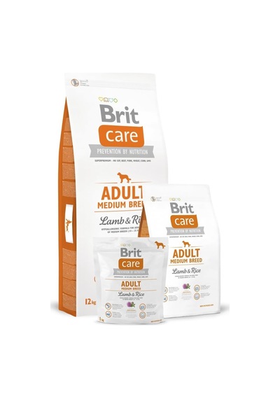 Tr Care Kuru Köpek Maması, Kuzu Eti Ve Pirinçli, Yetişkin, Orta Irk, 12 Kg