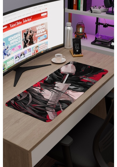 Dororo Anime V4 - 70x30 Xl Gaming Kauçuk Kaymaz Taban Mouse Pad Fare Altlığı