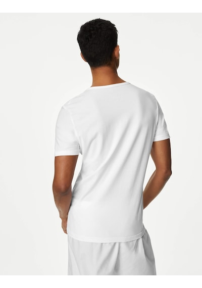 Marks & Spencer 3'lü Cool&fresh Kısa Kollu Atlet Seti T14004501ı Beyaz