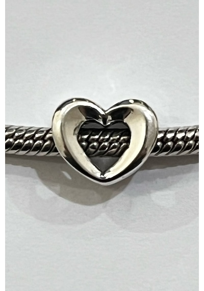 Mini Kalp Charm Gümüş
