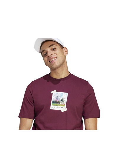 Adidas M All Day I Tee Erkek Günlük Tişört Is9045 Kırmızı Is9045