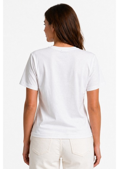 Westicgiyim Atatürk Baskılı Beyaz Tişört Unisex %100 Pamuk Rahat Kalıp Günlük T-shirt
