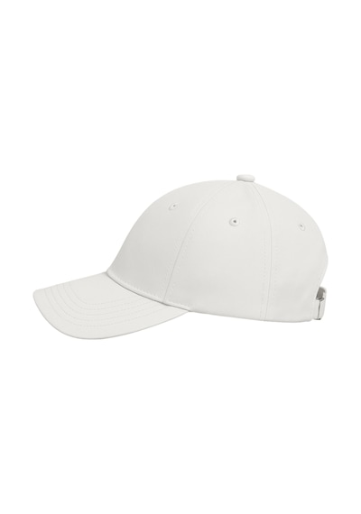 Perlotus Unisex Spor Kep Şapka Mikro Polyester Kumaş 6 Parça Ayarlanabilir Metal Tokalı Beyaz