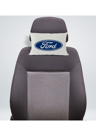 Bk Gift Ford Tasarımlı Dikdörtgen Araç Koltuk Yastığı-1