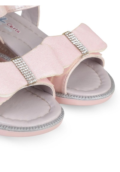 Civil Girls Fiyonk Aksesuarlı 26-30 Numara Sandalet - Pudra