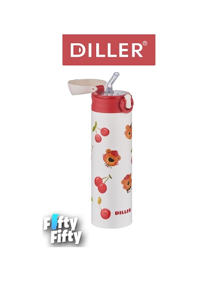 Dıller 480 Ml Pipetli Paslanmaz Çelik Termos Vacum Cup Kilitli Kapak -ffdıllerd9228 Çok Renkli