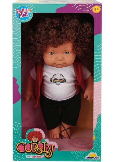30151 , Curly Kıvırcık Saçlı Bebek 35 Cm