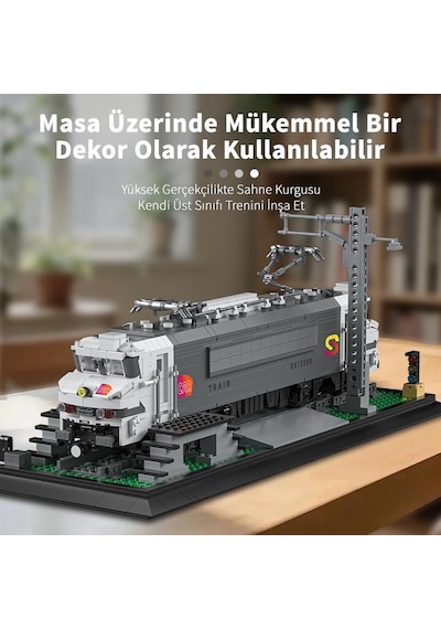 Reobrix Technic 66803 Bb15000 Lokomotif Tren Electric Locomotive Yaratıcı Yapı Blok Seti Building Blocks - 2053 Parça