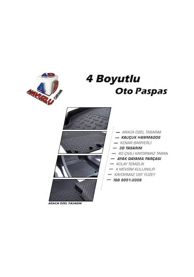 Ford Kuga 2013-2019 Refref 4D Havuzlu Paspas