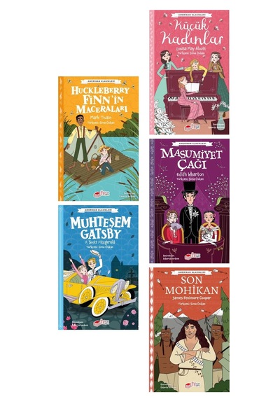 Çocuklar İçin Amerikan Klasikleri 5 Kitap Set