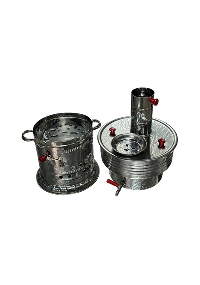 Odunlu Tek Musluklu Çelik Semaver 7 Lt -106