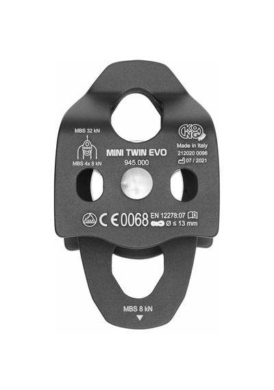 Kong Mini Twin Evo 32kn Çiftli İkiz Makara En 12278 Onaylı 94500np00kk Siyah
