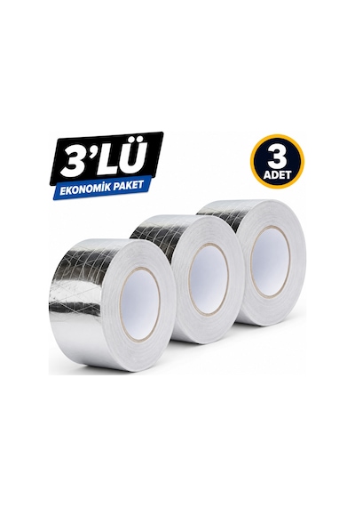 Piton Alüminyum Folyo Bant Takviyeli 45 Mm X 20 Mt İzolasyon Tamir Ve Sızdırmazlık Bandı