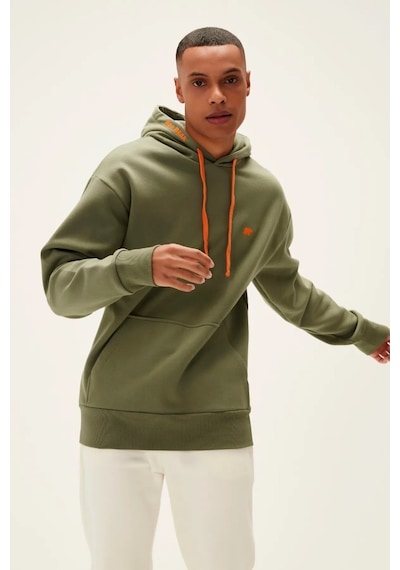 Bad Bear Blaze Erkek Haki Kapüşonlu Sweatshirt 220212037-THY Haki