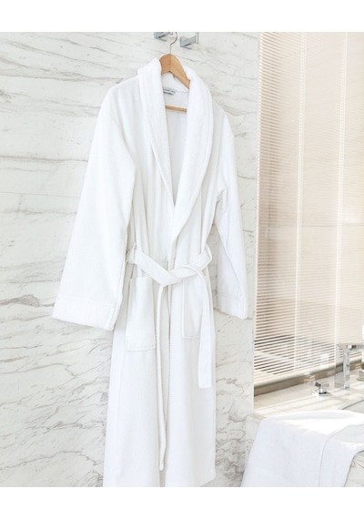 Madame Coco Riz Şalyaka Unisex Bornoz 1kborn0101beyaz