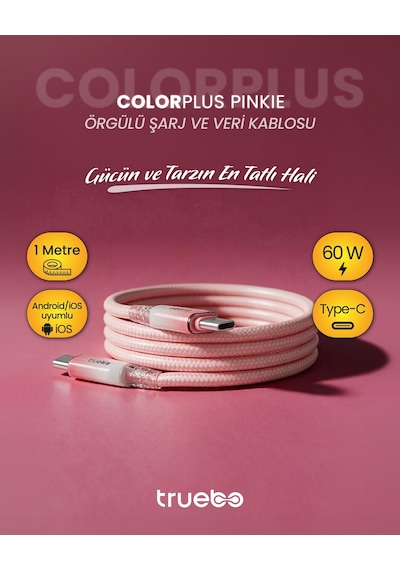 Colorplus Pinkie Sarj Kablosu