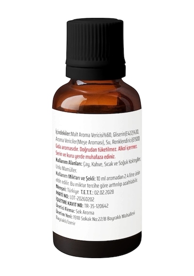 Sek Aroma Red Malt Hazır Karışım Viski Kiti - Red Malt Hazır Karışım Viski Aroması 50 ML - 5 L Uyumlu