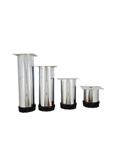 40 LIK 5 CM PARLAK KROM METAL YUVARLAK AYAK ( 4 ADET )