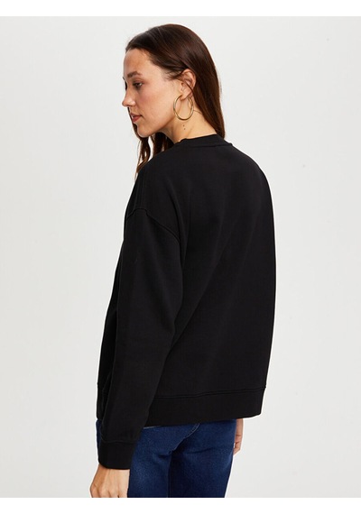 Faik Sönmez Kadın Sweatshirt Uw26swt007 Siyah