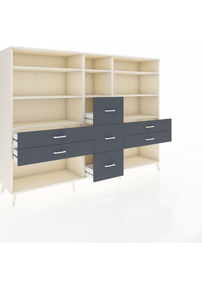 Hyperion Dolap 8 Raflı 7 Çekmeceli 220x44x163 Aytaşı-aytaşı/antr Aytaşı-aytaşı/antrasit Hyperion Dolap 8 Raflı 7 Çekmeceli 220x44x163 Aytaşı-aytaşı/antr Aytaşı-aytaşı/antrasit