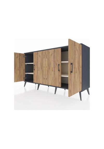 Hyperion Konsol 4 Raflı 4 Kapaklı 176x44x99 Antrasit-çam/aytaşı Antrasıt/atlas Çam - Antrasıt Hyperion Konsol 4 Raflı 4 Kapaklı 176x44x99 Antrasit-çam/aytaşı Antrasıt/atlas Çam - Antrasıt