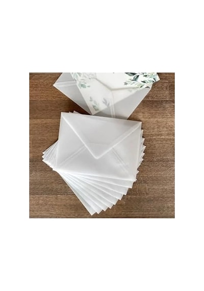 Beyaz Transparan Zarf, 13x18 Cm 5 Adet Set