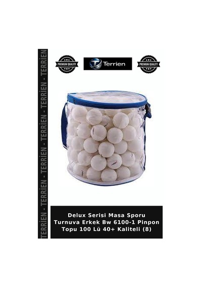 Delux Serisi Masa Sporu Turnuva Erkek Bw 6100-1 Pinpon Topu 100 Lü 40+ Kaliteli 8