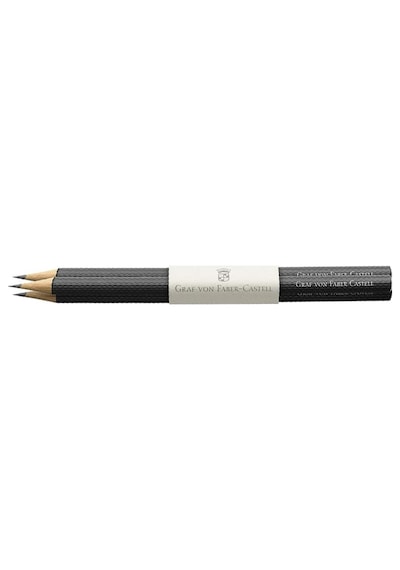 Graf Von Faber-castell Gulilloche Kurş. Kalem 3lü Siyah