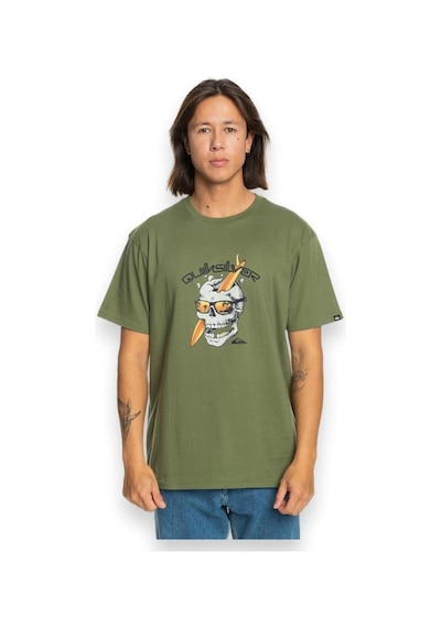 Quiksilver Eqyzt07674 One Last Surf Ss Yeşil Erkek T-shirt Yeşil