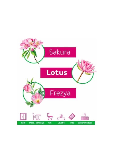 Puretex Yüzey Temizlik Havlusu Pembe Çiçekler 100 Yaprak