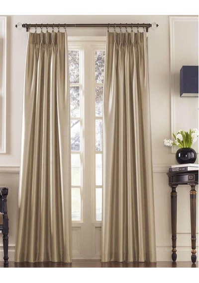 Lexroo Suni İpekten Festival Çadırı Perdesi, Kıvrım Katlı, 76,2 X 241,3 Cm, Kum Rengi Çok Renkli